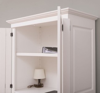 Casa Padrino Sekretär im Landhausstil mit 2 Türen, 120 x 60 x 190 cm