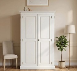Casa Padrino Secrétaire stile country con 2 ante, 120 x 60 x 190 cm