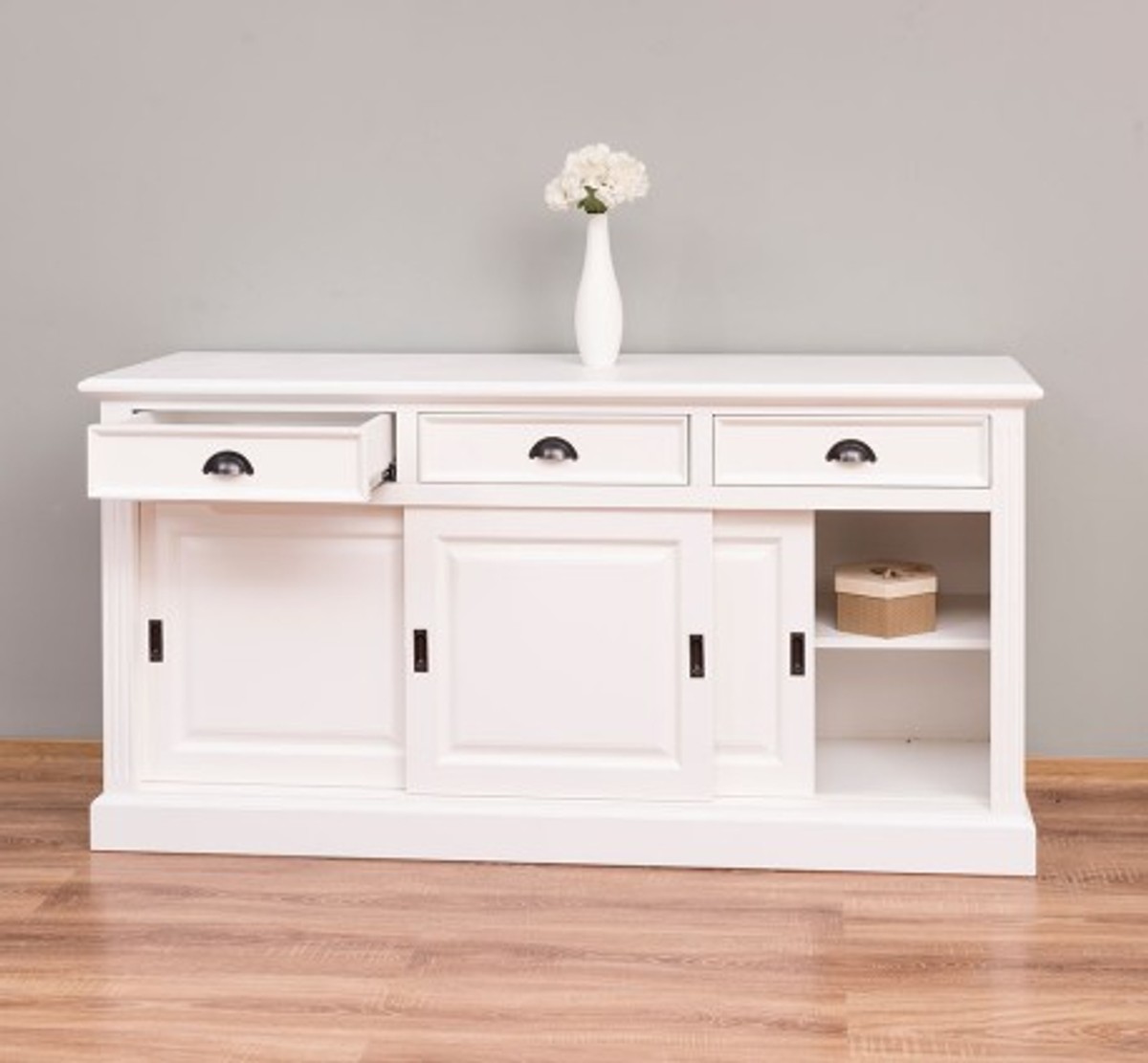 Casa Padrino Cabinet Country Style with 3 sliding doors and 3 drawers, 176 x 49 x 88 cm Casa Padrino Cabinet Country Style with 3 sliding doors and 3 drawers, 176 x 49 x 88 cm