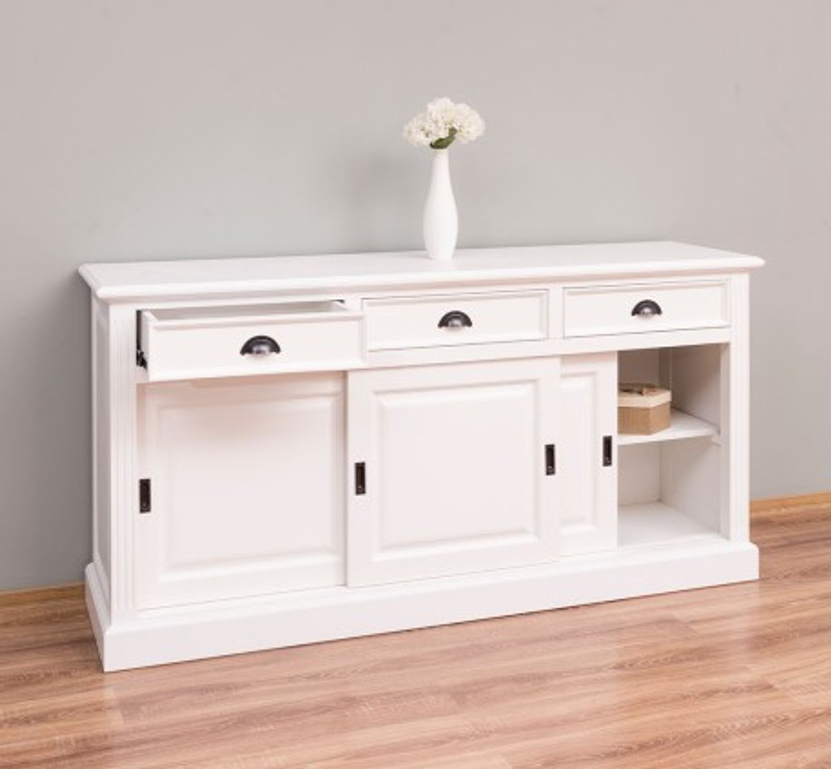 Casa Padrino Cabinet Country Style with 3 sliding doors and 3 drawers, 176 x 49 x 88 cm Casa Padrino Cabinet Country Style with 3 sliding doors and 3 drawers, 176 x 49 x 88 cm