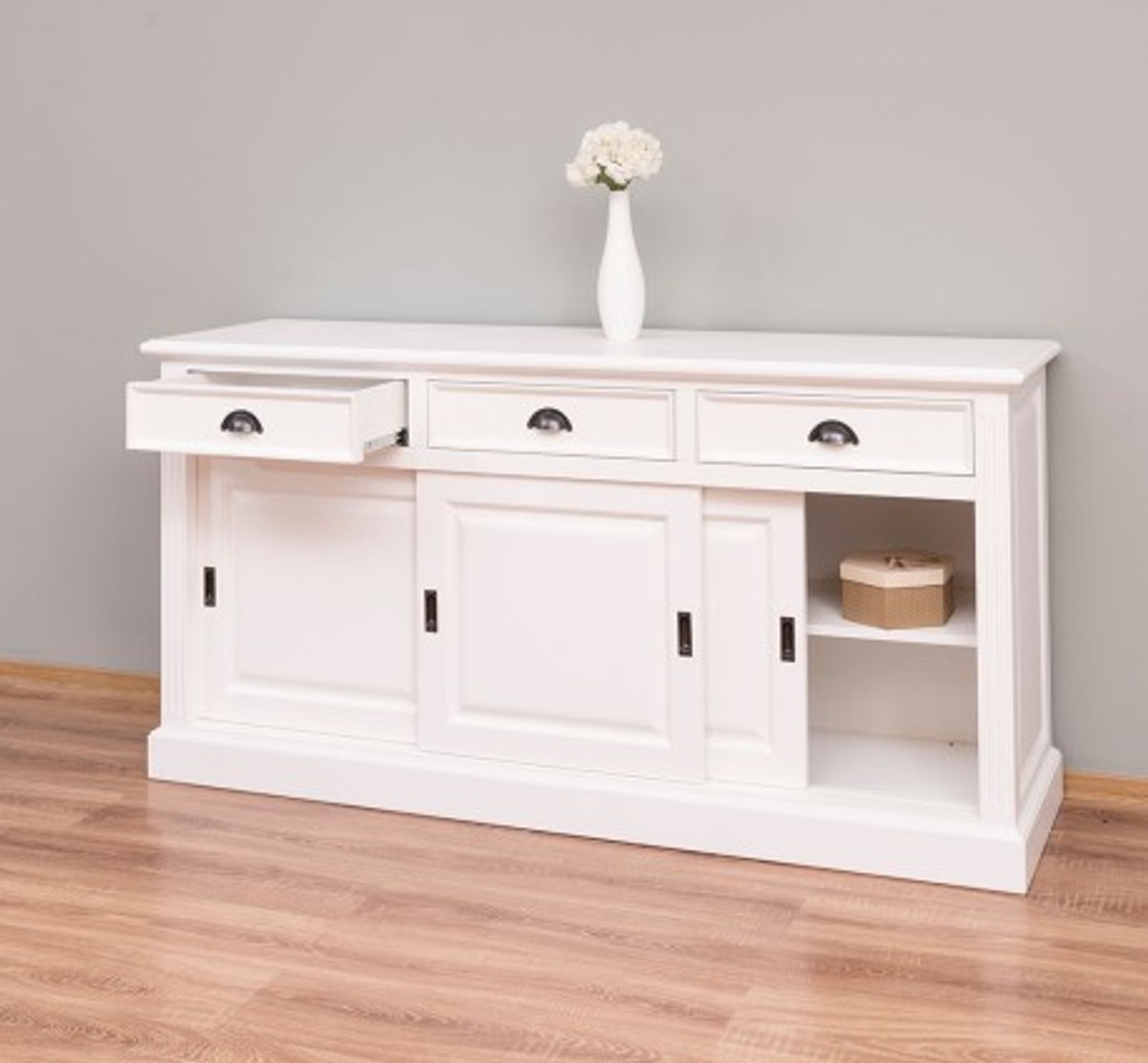 Casa Padrino Cabinet Country Style with 3 sliding doors and 3 drawers, 176 x 49 x 88 cm Casa Padrino Cabinet Country Style with 3 sliding doors and 3 drawers, 176 x 49 x 88 cm