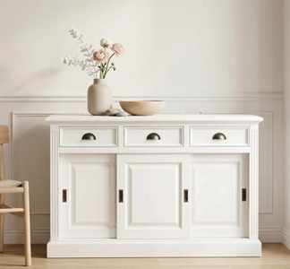 Casa Padrino Cabinet Country Style with 3 sliding doors and 3 drawers, 176 x 49 x 88 cm Casa Padrino Cabinet Country Style with 3 sliding doors and 3 drawers, 176 x 49 x 88 cm