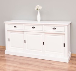 Casa Padrino Cabinet Country Style with 3 sliding doors and 3 drawers, 176 x 49 x 88 cm Casa Padrino Cabinet Country Style with 3 sliding doors and 3 drawers, 176 x 49 x 88 cm