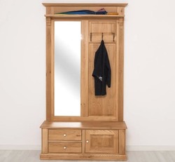 Casa Padrino Appendiabiti stile country con 2 cassetti, 121 x 41 x 210 cm Casa Padrino Appendiabiti stile country con 2 cassetti, 121 x 41 x 210 cm