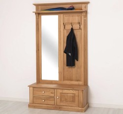 Casa Padrino Appendiabiti stile country con 2 cassetti, 121 x 41 x 210 cm Casa Padrino Appendiabiti stile country con 2 cassetti, 121 x 41 x 210 cm