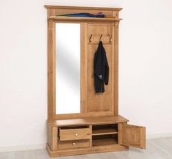Casa Padrino Appendiabiti stile country con 2 cassetti, 121 x 41 x 210 cm Casa Padrino Appendiabiti stile country con 2 cassetti, 121 x 41 x 210 cm