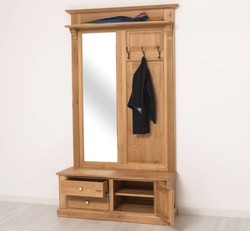 Casa Padrino Appendiabiti stile country con 2 cassetti, 121 x 41 x 210 cm Casa Padrino Appendiabiti stile country con 2 cassetti, 121 x 41 x 210 cm