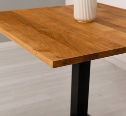 Casa Padrino Mesa de comedor estilo rústico, 80 x 80 x 78 cm Casa Padrino Mesa de comedor estilo rústico, 80 x 80 x 78 cm