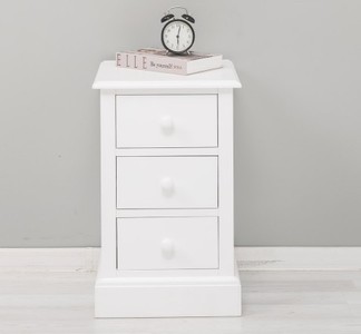 Casa Padrino Comodino stile country bianco con 3 cassetti, 40 x 38 x 64 cm Casa Padrino Comodino stile country bianco con 3 cassetti, 40 x 38 x 64 cm