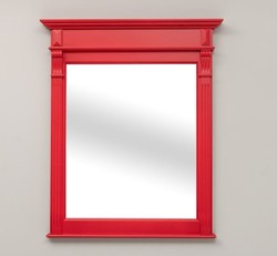 Casa Padrino Espejo estilo rústico rojo vivo, 93 x 10 x 111 cm Casa Padrino Espejo estilo rústico rojo vivo, 93 x 10 x 111 cm