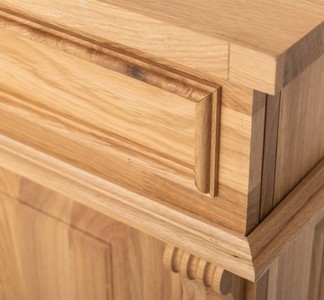 Casa Padrino Schrank im Landhausstil mit 1 Tür und 3 Schubladen, 103 x 51 x 91 cm