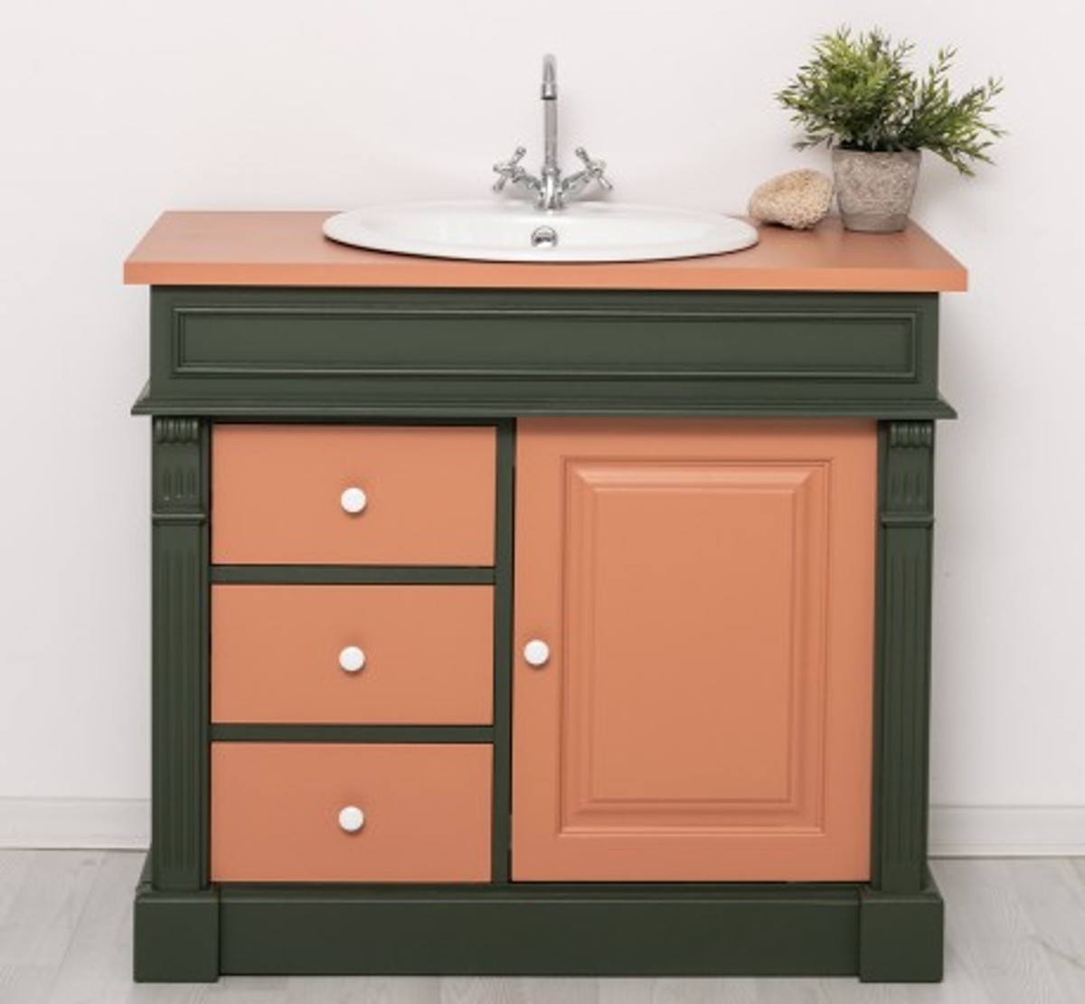 Casa Padrino Armadio stile country con 1 anta e 3 cassetti, 103 x 51 x 91 cm Casa Padrino Armadio stile country con 1 anta e 3 cassetti, 103 x 51 x 91 cm