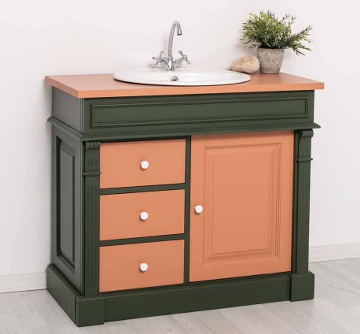 Casa Padrino Armadio stile country con 1 anta e 3 cassetti, 103 x 51 x 91 cm Casa Padrino Armadio stile country con 1 anta e 3 cassetti, 103 x 51 x 91 cm