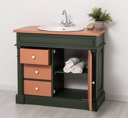 Casa Padrino Armadio stile country con 1 anta e 3 cassetti, 103 x 51 x 91 cm Casa Padrino Armadio stile country con 1 anta e 3 cassetti, 103 x 51 x 91 cm