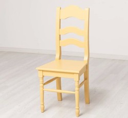 Casa Padrino Stuhl im Landhausstil Senf, 44 x 44 x 102 cm Casa Padrino Stuhl im Landhausstil Senf, 44 x 44 x 102 cm