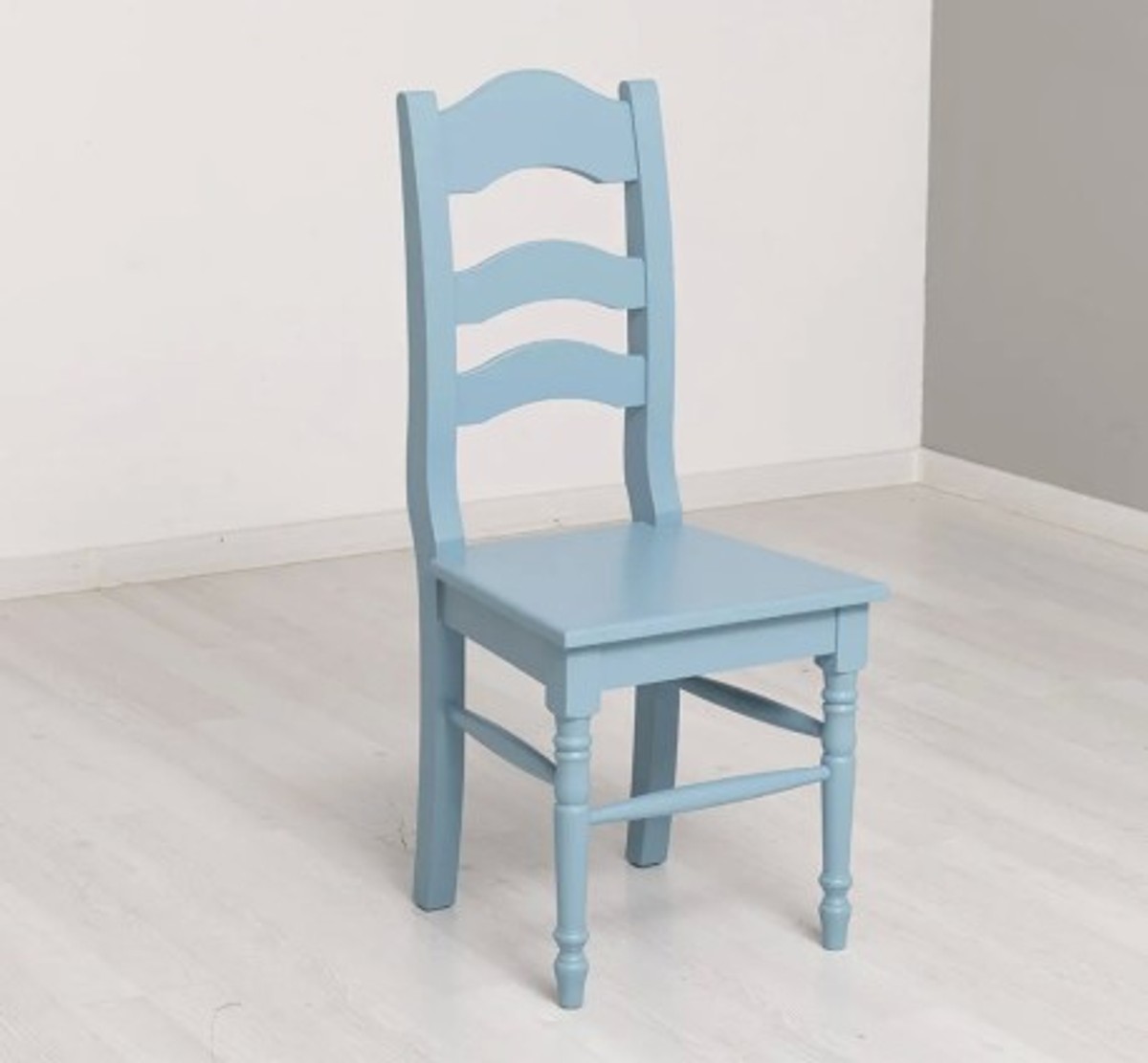 Casa Padrino Chair Country Style Sky Blue, 44 x 44 x 102 cm Casa Padrino Chair Country Style Sky Blue, 44 x 44 x 102 cm