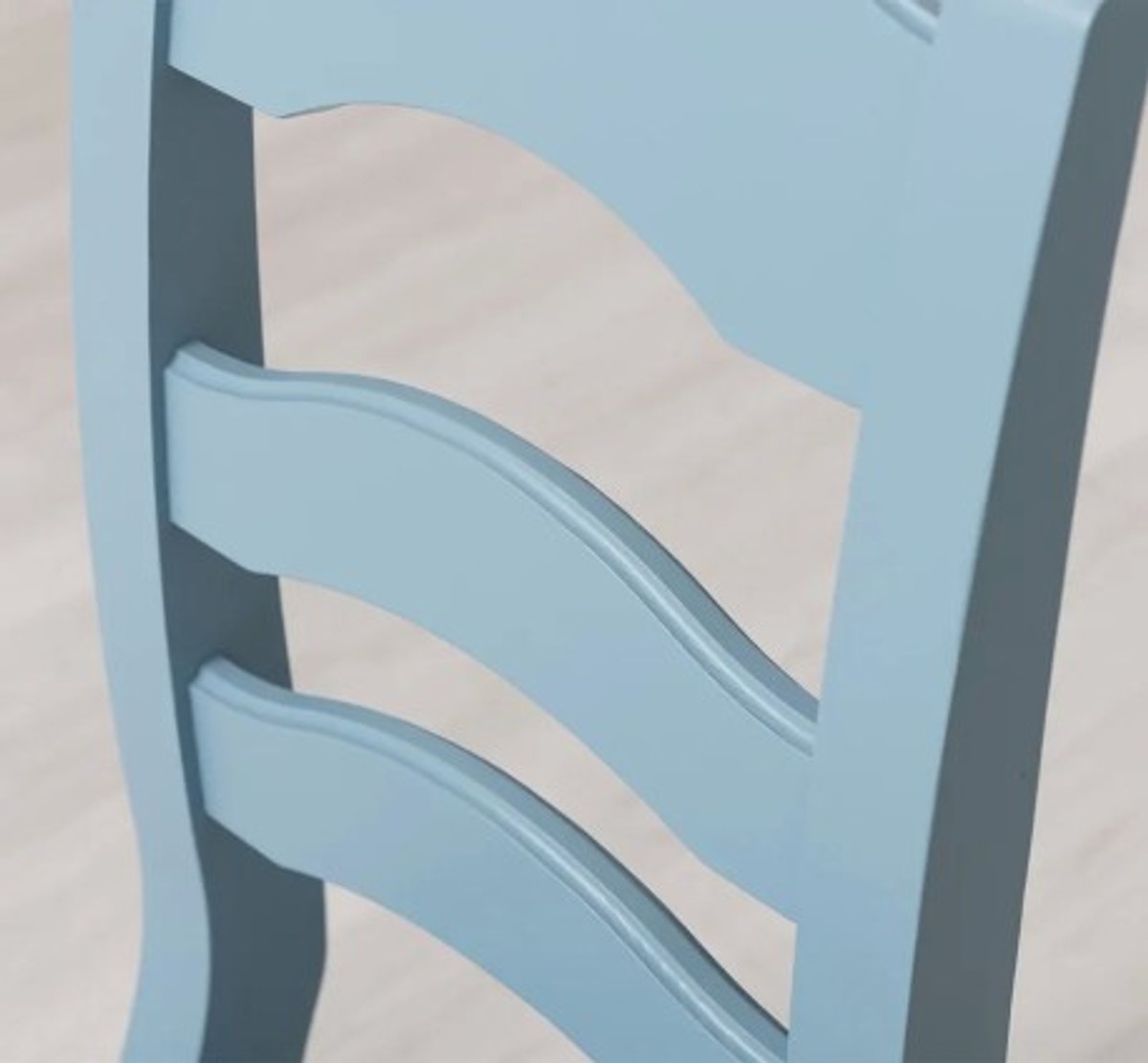 Casa Padrino Chair Country Style Sky Blue, 44 x 44 x 102 cm Casa Padrino Chair Country Style Sky Blue, 44 x 44 x 102 cm