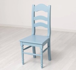 Casa Padrino Chair Country Style Sky Blue, 44 x 44 x 102 cm Casa Padrino Chair Country Style Sky Blue, 44 x 44 x 102 cm