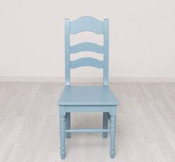 Casa Padrino Chair Country Style Sky Blue, 44 x 44 x 102 cm Casa Padrino Chair Country Style Sky Blue, 44 x 44 x 102 cm