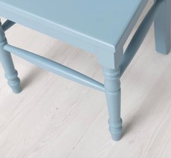 Casa Padrino Chair Country Style Sky Blue, 44 x 44 x 102 cm Casa Padrino Chair Country Style Sky Blue, 44 x 44 x 102 cm