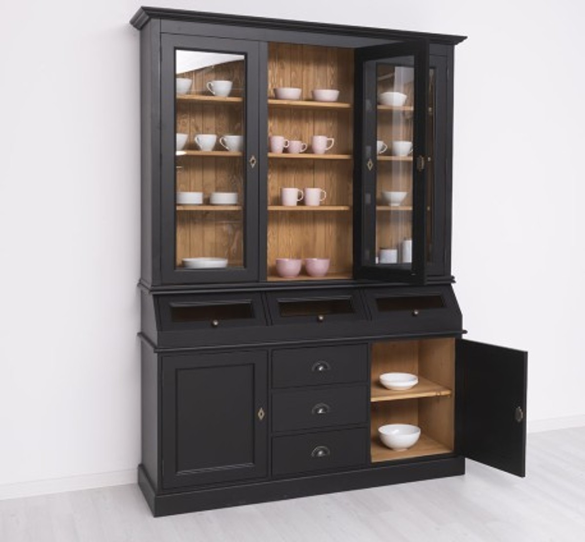 Casa Padrino Credenza stile country con 2 ante e 3 cassetti, 164 x 50 x 226 cm Casa Padrino Credenza stile country con 2 ante e 3 cassetti, 164 x 50 x 226 cm