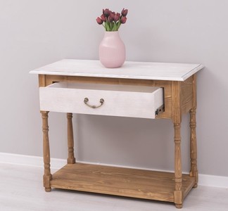 Casa Padrino Konsole im Landhausstil mit 1 Schublade, 96 x 45 x 76 cm