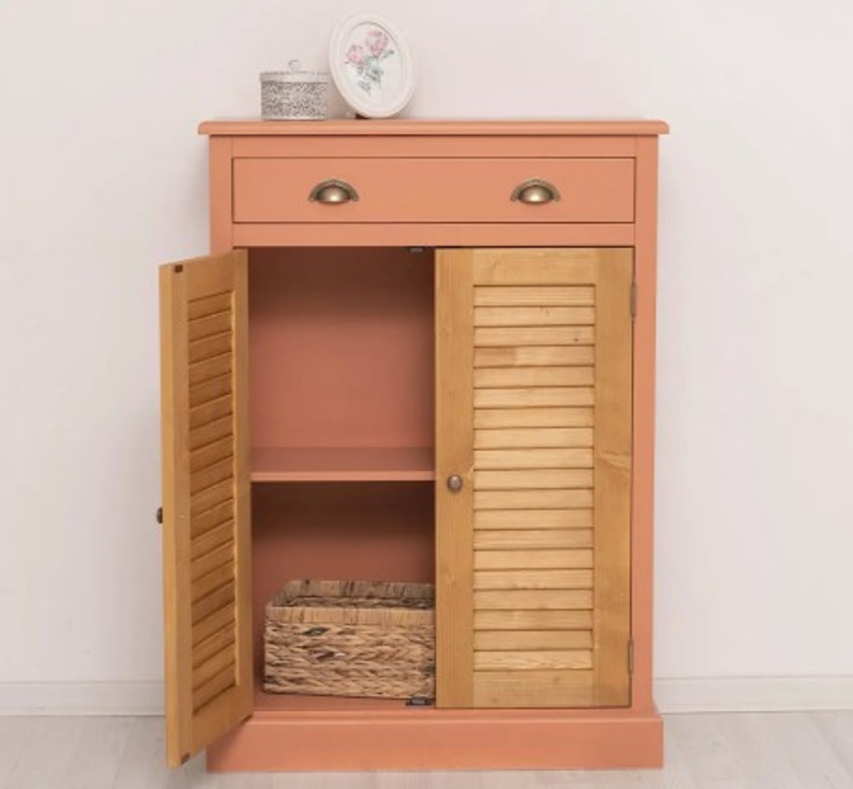 Casa Padrino Cómoda estilo rústico con 2 puertas y 1 cajón, 85 x 37 x 120 cm Casa Padrino Cómoda estilo rústico con 2 puertas y 1 cajón, 85 x 37 x 120 cm