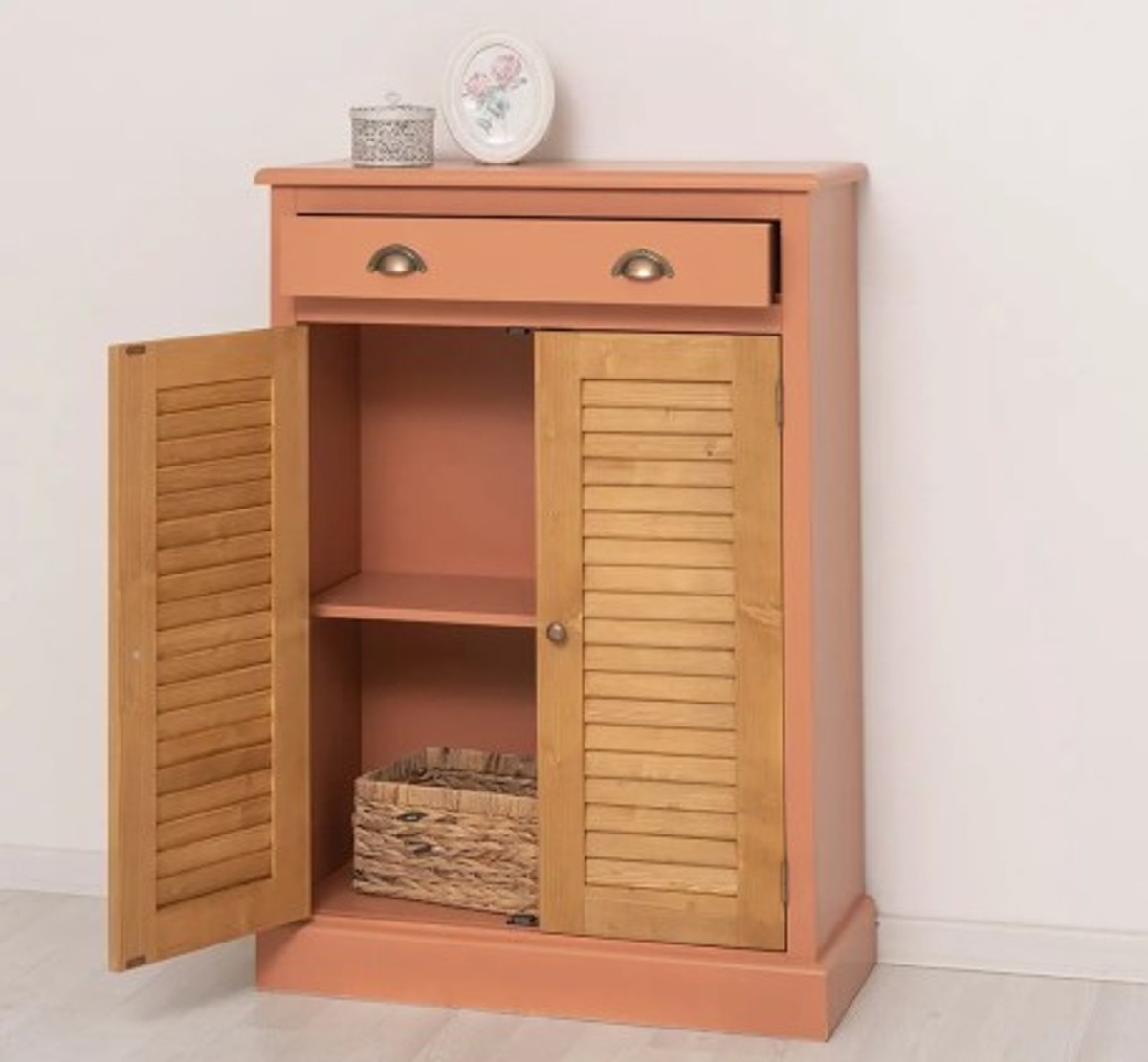 Casa Padrino Cómoda estilo rústico con 2 puertas y 1 cajón, 85 x 37 x 120 cm Casa Padrino Cómoda estilo rústico con 2 puertas y 1 cajón, 85 x 37 x 120 cm