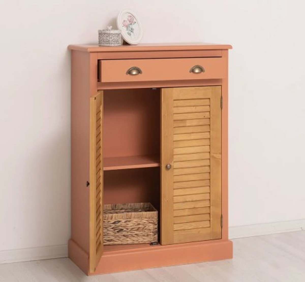 Casa Padrino Cómoda estilo rústico con 2 puertas y 1 cajón, 85 x 37 x 120 cm Casa Padrino Cómoda estilo rústico con 2 puertas y 1 cajón, 85 x 37 x 120 cm