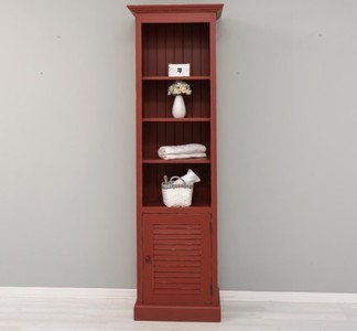 Casa Padrino Vitrina estilo rústico topo con 1 puerta de cristal, 63 x 39 x 210 cm Casa Padrino Vitrina estilo rústico topo con 1 puerta de cristal, 63 x 39 x 210 cm