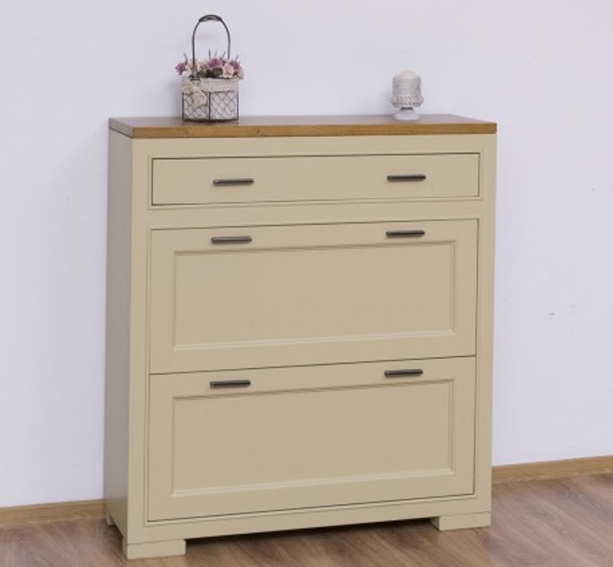 Casa Padrino Zapatero estilo rústico con 2 puertas y 1 cajón, 100 x 35 x 110 cm Casa Padrino Zapatero estilo rústico con 2 puertas y 1 cajón, 100 x 35 x 110 cm