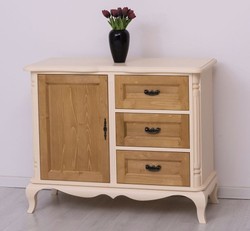Casa Padrino Chest of Drawers Country Style with 1 door and 3 drawers, 110 x 48 x 89 cm Casa Padrino Chest of Drawers Country Style with 1 door and 3 drawers, 110 x 48 x 89 cm
