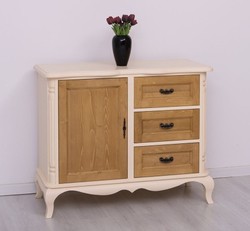Casa Padrino Chest of Drawers Country Style with 1 door and 3 drawers, 110 x 48 x 89 cm Casa Padrino Chest of Drawers Country Style with 1 door and 3 drawers, 110 x 48 x 89 cm