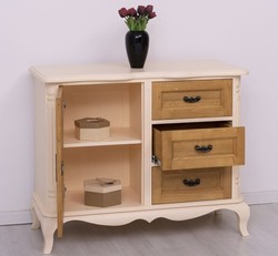Casa Padrino Chest of Drawers Country Style with 1 door and 3 drawers, 110 x 48 x 89 cm Casa Padrino Chest of Drawers Country Style with 1 door and 3 drawers, 110 x 48 x 89 cm