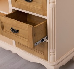Casa Padrino Chest of Drawers Country Style with 1 door and 3 drawers, 110 x 48 x 89 cm Casa Padrino Chest of Drawers Country Style with 1 door and 3 drawers, 110 x 48 x 89 cm