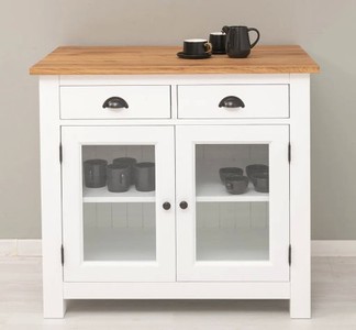 Casa Padrino Cassettiera stile country con 2 ante, 2 cassetti e piano in rovere, 100 x 65 x 90 cm Casa Padrino Cassettiera stile country con 2 ante, 2 cassetti e piano in rovere, 100 x 65 x 90 cm