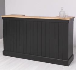 Casa Padrino Bancone stile country con piano in rovere, 180 x 51 x 107 cm