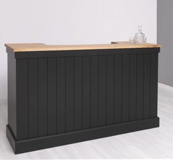 Casa Padrino Bancone stile country con piano in rovere, 180 x 51 x 107 cm