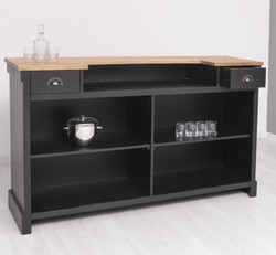 Casa Padrino Bancone stile country con piano in rovere, 180 x 51 x 107 cm