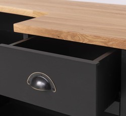 Casa Padrino Bancone stile country con piano in rovere, 180 x 51 x 107 cm