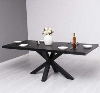 Casa Padrino Table à manger style campagne noir, 210 x 100 x 78 cm Casa Padrino Table à manger style campagne noir, 210 x 100 x 78 cm