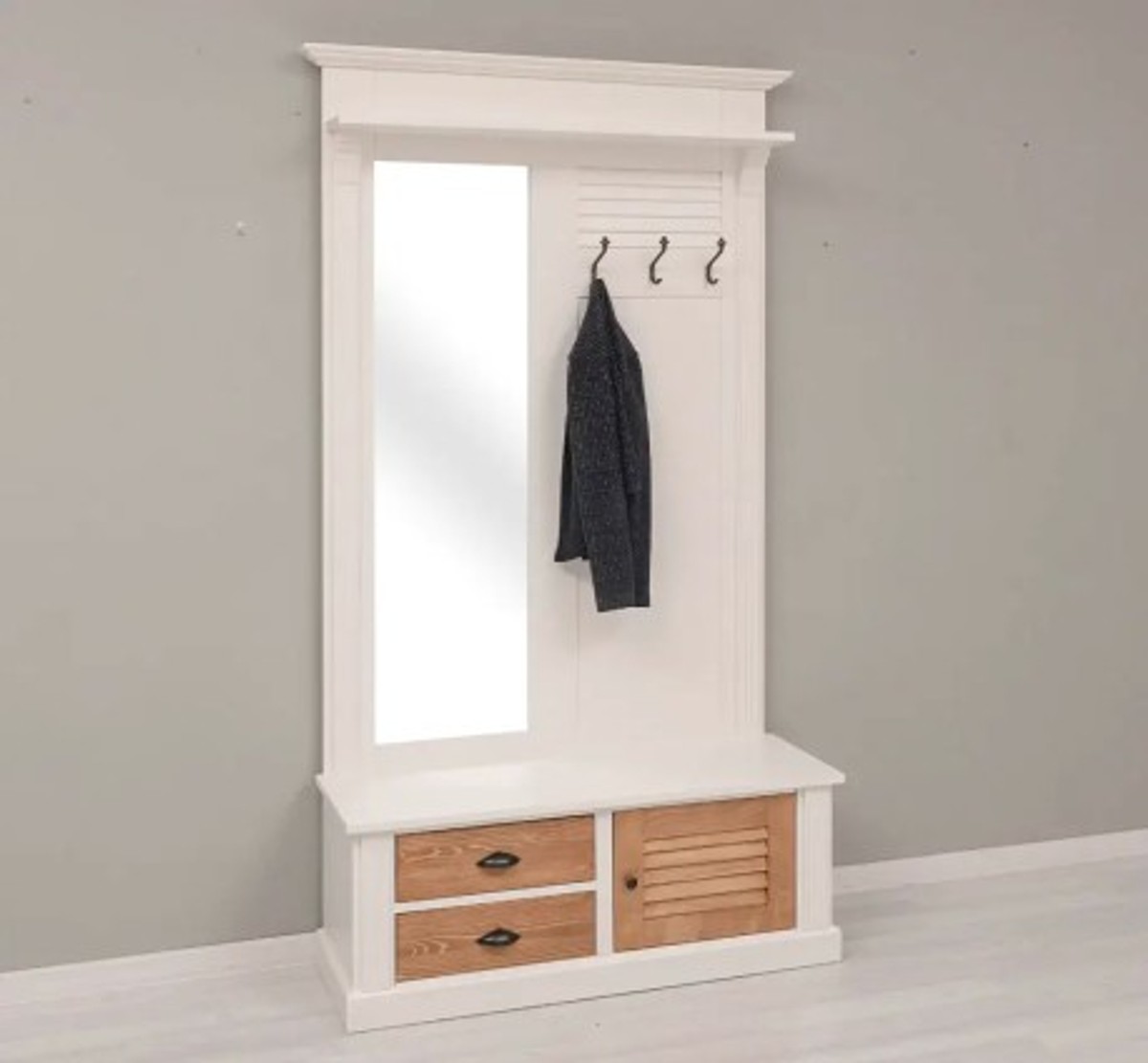 Casa Padrino Garderobe im Landhausstil, 121 x 41 x 210 cm Casa Padrino Garderobe im Landhausstil, 121 x 41 x 210 cm