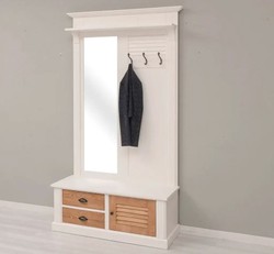 Casa Padrino Garderobe im Landhausstil, 121 x 41 x 210 cm Casa Padrino Garderobe im Landhausstil, 121 x 41 x 210 cm