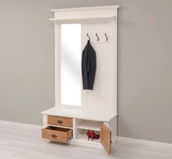 Casa Padrino Garderobe im Landhausstil, 121 x 41 x 210 cm Casa Padrino Garderobe im Landhausstil, 121 x 41 x 210 cm