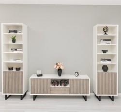 Casa Padrino Mueble de TV estilo rústico con 2 puertas y 1 cajón, 160 x 40 x 60 cm Casa Padrino Mueble de TV estilo rústico con 2 puertas y 1 cajón, 160 x 40 x 60 cm