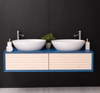 Casa Padrino Mobile lavabo stile country con 2 cassetti, 150 x 50 x 33 cm Casa Padrino Mobile lavabo stile country con 2 cassetti, 150 x 50 x 33 cm