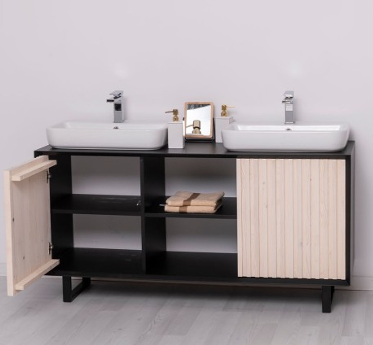 Casa Padrino Mobile lavabo stile country con 2 ante, 150 x 50 x 76 cm Casa Padrino Mobile lavabo stile country con 2 ante, 150 x 50 x 76 cm