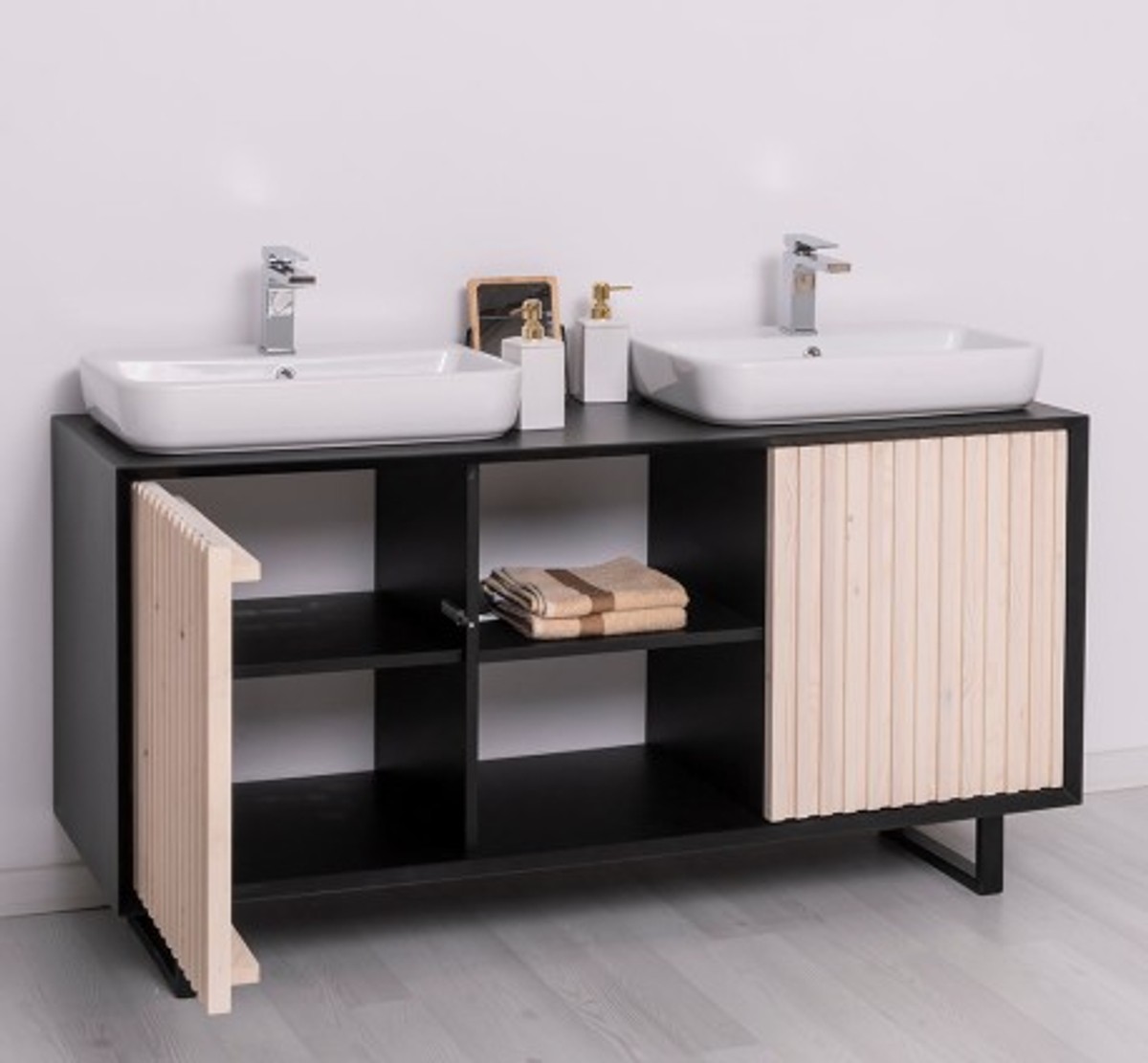 Casa Padrino Mobile lavabo stile country con 2 ante, 150 x 50 x 76 cm Casa Padrino Mobile lavabo stile country con 2 ante, 150 x 50 x 76 cm
