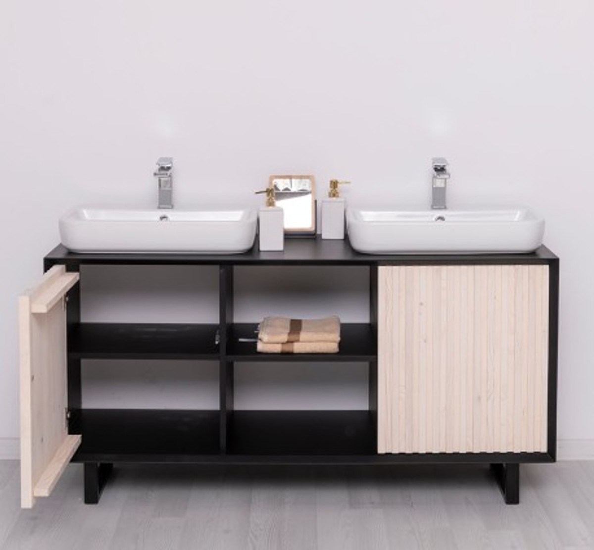 Casa Padrino Mobile lavabo stile country con 2 ante, 150 x 50 x 76 cm Casa Padrino Mobile lavabo stile country con 2 ante, 150 x 50 x 76 cm