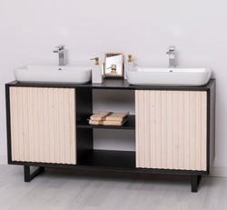 Casa Padrino Mobile lavabo stile country con 2 ante, 150 x 50 x 76 cm Casa Padrino Mobile lavabo stile country con 2 ante, 150 x 50 x 76 cm